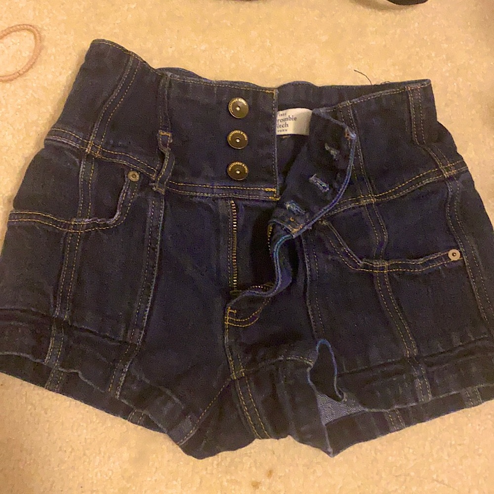Abercrombie and Fitch high waisted jean shorts